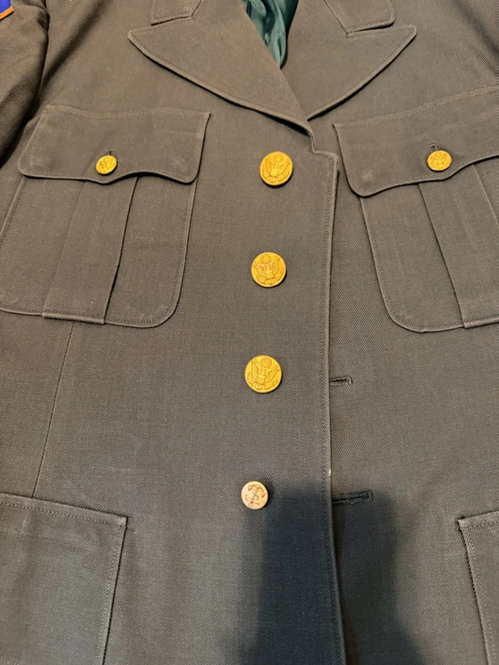 Vintage WWII U.S. Army Enlisted Dress Jacket (Class A) Original Military Uniform